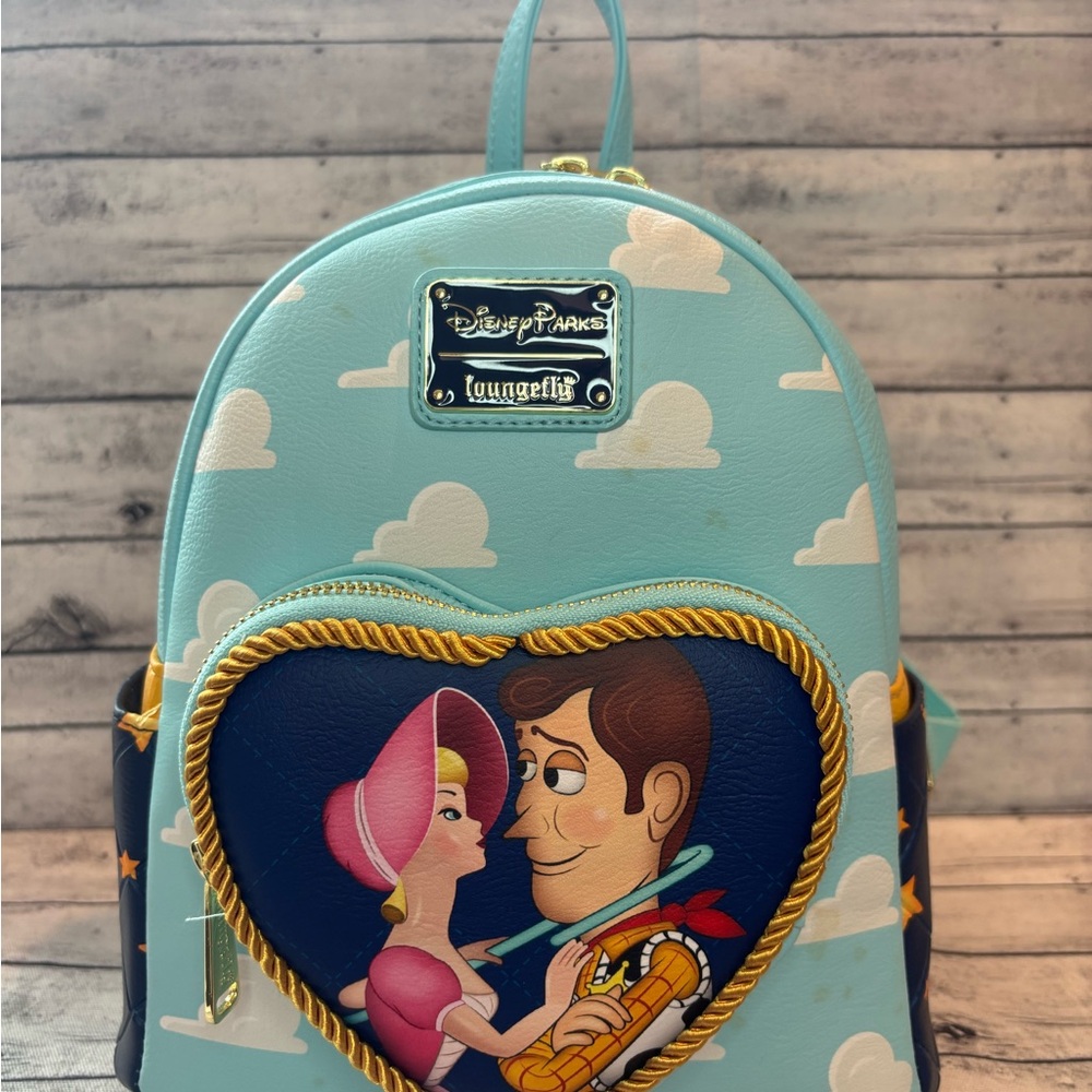 Loungefly Toy Story Woody and Bo Peep Backpack - Light Blue
